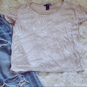 H&M sequins top